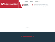 Tablet Screenshot of pa-international.com